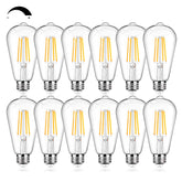 BesLowe ST64 vintage LED bulb with clear glass for classic lighting ambience