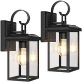 BesLowe two-pack outdoor wall light for front door illumination and curb appeal.