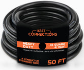 BEST CONNECTIONS 4 Way Trailer Wire with color coded wires for quick, reliable trailer lighting.