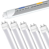 BESTDLCLITE T8 4ft LED tube shows six color temperatures for flexible lighting.