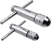 Bestgle ratchet T-handle tap wrench two-piece set for precise tapping.