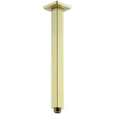 BESTILL 12inch brushed gold ceiling arm in rainfall setup