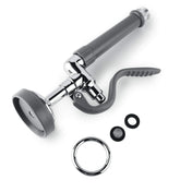 BESTJEEF pre rinse sprayer head in chrome finish for quick kitchen cleanup.