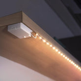 BestLuz battery-powered LED strip under cabinet provides clear visibility.