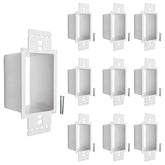 BestMounts outlet box extender front view for secure single-gang installation