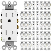 BESTTEN 15A Decor Outlet front view offers reliable daily power access.