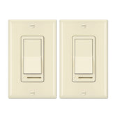 BESTTEN 2-pack almond dimmer switch with smooth lighting control