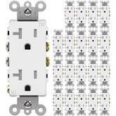 BESTTEN 20A decorator receptacle front view for kitchen and living spaces