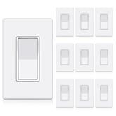 BESTTEN decorator wall switch white with paddle on/off operation.