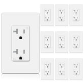 BESTTEN tamper-resistant outlet 20A-125V safeguards family electronics safely.