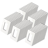 BESTTEN USWP4 glossy off-white wall plate front view for a seamless finish.