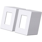 BESTTEN USWP6 wall plate front view shows matte finish and fingerprint resistance for a clean look.