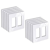 BESTTEN USWP6 snow white wall plate front view showing seamless edge