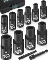 Bestwork magnetic tap socket set securely assembled for efficient threading