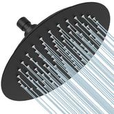 BESy 8-Inch round rain shower head with full-body coverage for a spa-like rinse