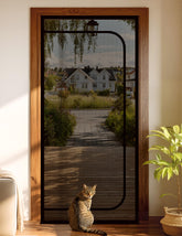 BFNN cat screen door extra tall mesh for containment and airflow