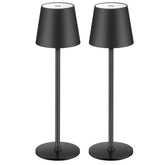 BGFHome cordless table lamp 2-pack black delivers ambient lighting.