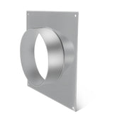Bghdas 4 inch duct flange front view, durable galvanized steel for reliable air connections.