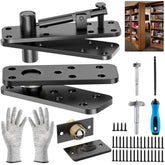 BGKBGK hidden door hinge with 360-degree rotation for concealment and versatility.