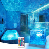 Bgmonster Rechargeable Shower Light with remote control for easy, wireless ambiance