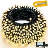 BHCLIGHT 240LED 88ft Christmas lights for indoor and outdoor use with warm white glow.