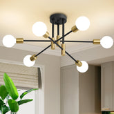 Biewalk Modern Sputnik chandelier design blends retro and contemporary style.