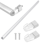 BigHead 30-inch bright chrome towel bar for framed doors, easy upgrade with stylish towel storage