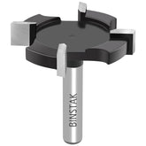 BINSTAK CNC spoilboard surfacing bit with 1-1/2 inch diameter for precise flattening