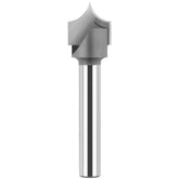 Binstak point cutting roundover bit with 1/4 radius for precise edge detail on wood