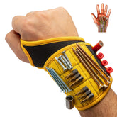 BINYATOOLS magnetic wristband magnets securely hold small tools for quick access