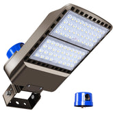 BIRITALO 200W LED parking lot light front view for bright outdoor coverage