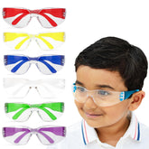 BISON LIFE kids safety glasses in 12 color variety for classroom use