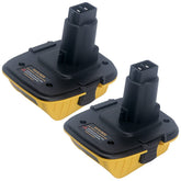 Biswaye DCA1820 adapter enabling 20V batteries on an 18V DeWalt tool
