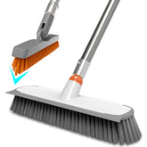 BITOPE heavy-duty floor scrub brush with long handle for tough grime removal