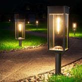 BITPOTT bright solar pathway light with warm glow for outdoor walkways.