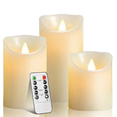 Biyanuo flameless LED candles with remote control for safe, customizable ambiance