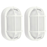 BK Jasmine 8.5-inch bulkhead oval front 2-pack enhances entryway illumination.