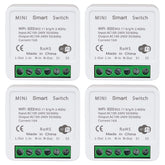 Bkiyougo mini WiFi switch hidden behind wall plate for discreet control