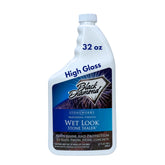 Black Diamond Stoneworks Wet Look Sealer on pavers creates a glossy, durable indoor-outdoor protection