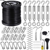 Blika string light hanging kit with 300ft wire rope for durable outdoor lighting