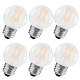 BLINGCOLOR 6-pack G165 frosted LED bulbs for elegant chandelier lighting and easy replacement