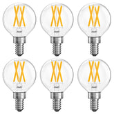 BLINGCOLOR dimmable E12 bulbs provide 600 lumens of soft white light for chandeliers