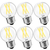 BLINGCOLOR dimmable G16.5 LED bulb in a chandelier for adjustable brightness