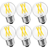 BLINGCOLOR G16.5 globe LED bulb in ceiling fan, smooth dimming and bright neutral white light.