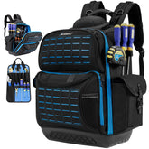 BLISSWILL toolbag backpack with molded base stands upright to protect tools