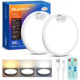 BLNAN rechargeable motion sensor ceiling light with remote provides convenient pantry illumination.