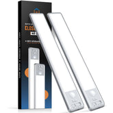 BLS 10-inch under-cabinet light two-pack with magnetic mounting for kitchen use.