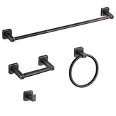 Bluebyrne 4-piece bathroom set in oil-rubbed bronze for durable, cohesive decor