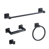Bluebyrne matte black 16-inch towel bar for organized bathroom space