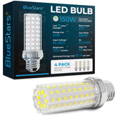 BlueStars LED corn light bulb with 360-degree beam for broad-room illumination